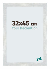 Mura MDF Photo Frame 32x45cm Argent Brillant Vintage Front Size | Yourdecoration.co.uk