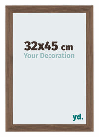 Mura MDF Photo Frame 32x45cm Black Woodgrain Front Size | Yourdecoration.co.uk