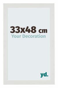 Mura MDF Photo Frame 33x48cm Blanc Mat Front Size | Yourdecoration.co.uk