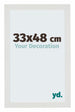 Mura MDF Photo Frame 33x48cm Blanc Mat Front Size | Yourdecoration.co.uk