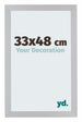 Mura MDF Photo Frame 33x48cm Gris Clair Front Size | Yourdecoration.co.uk