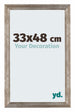 Mura MDF Photo Frame 33x48cm Métal Vintage Front Size | Yourdecoration.co.uk
