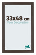 Mura MDF Photo Frame 33x48cm Chêne Foncé Front Size | Yourdecoration.co.uk