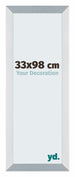 Mura MDF Photo Frame 33x98cm Aluminium Brossé Front Size | Yourdecoration.co.uk