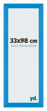 Mura MDF Photo Frame 33x98cm Bleu Brillant Front Size | Yourdecoration.co.uk
