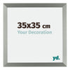 Mura MDF Photo Frame 35x35cm Champagne Front Size | Yourdecoration.co.uk