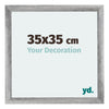 Mura MDF Photo Frame 35x35cm Gray Wiped Front Size | Yourdecoration.co.uk