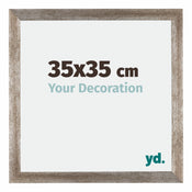 Mura MDF Photo Frame 35x35cm Metal Vintage Front Size | Yourdecoration.co.uk