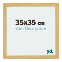 Mura MDF Photo Frame 35x35cm Pine Design Front Size | Yourdecoration.co.uk