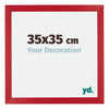 Mura MDF Photo Frame 35x35cm Red Front Size | Yourdecoration.co.uk