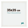 Mura MDF Photo Frame 35x35cm White Wiped Front Size | Yourdecoration.co.uk