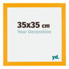 Mura MDF Photo Frame 35x35cm Yellow Vorozijde Size | Yourdecoration.co.uk