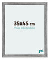 Mura MDF Photo Frame 35x45cm Gray Wiped Front Size | Yourdecoration.co.uk