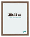 Mura MDF Photo Frame 35x45cm Walnut Dark Front Size | Yourdecoration.co.uk