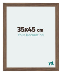 Mura MDF Photo Frame 35x45cm Walnut Dark Front Size | Yourdecoration.co.uk