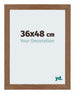 Mura MDF Photo Frame 36x48cm Oak Rustic Front Size | Yourdecoration.co.uk