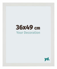 Mura MDF Photo Frame 36x49cm Blanc Mat Front Size | Yourdecoration.co.uk