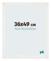 Mura MDF Photo Frame 36x49cm Blanc Patiné Front Size | Yourdecoration.co.uk