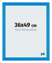 Mura MDF Photo Frame 36x49cm Bleu Brillant Front Size | Yourdecoration.co.uk