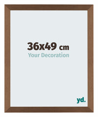 Mura MDF Photo Frame 36x49cm Cuivre Décor Front Size | Yourdecoration.co.uk