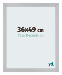Mura MDF Photo Frame 36x49cm Gris Clair Front Size | Yourdecoration.co.uk