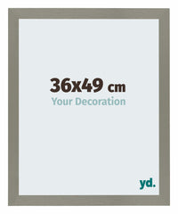 Mura MDF Photo Frame 36x49cm Gris Front Size | Yourdecoration.co.uk
