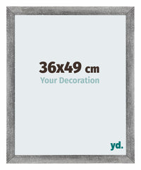 Mura MDF Photo Frame 36x49cm Gris Patiné Front Size | Yourdecoration.co.uk