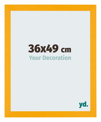 Mura MDF Photo Frame 36x49cm Jaune Front Size | Yourdecoration.co.uk
