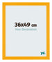 Mura MDF Photo Frame 36x49cm Jaune Front Size | Yourdecoration.co.uk