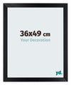 Mura MDF Photo Frame 36x49cm Noir Mat Front Size | Yourdecoration.co.uk