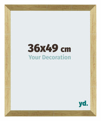 Mura MDF Photo Frame 36x49cm Or Brillant Front Size | Yourdecoration.co.uk