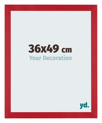 Mura MDF Photo Frame 36x49cm Rouge Front Size | Yourdecoration.co.uk