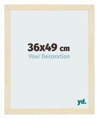 Mura MDF Photo Frame 36x49cm Sable Patiné Front Size | Yourdecoration.co.uk