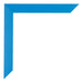 Mura MDF Photo Frame 37 5x98cm Bright Blue Detail Corner | Yourdecoration.co.uk