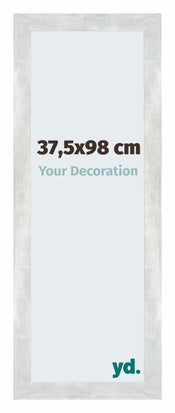 Mura MDF Photo Frame 37 5x98cm Silver Shiny Vintage Front Size | Yourdecoration.co.uk