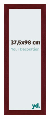 Mura MDF Photo Frame 37 5x98cm Wine Red Swept Front Size | Yourdecoration.co.uk