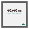 Mura MDF Photo Frame 40x40cm Anthracite Front Size | Yourdecoration.co.uk