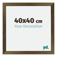 Mura MDF Photo Frame 40x40cm Bronze Design Front Size | Yourdecoration.co.uk
