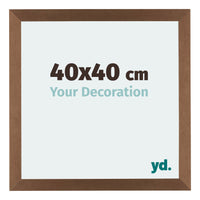 Mura MDF Photo Frame 40x40cm Copper Design Front Size | Yourdecoration.co.uk