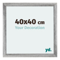 Mura MDF Photo Frame 40x40cm Gray Wiped Front Size | Yourdecoration.co.uk