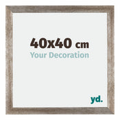Mura MDF Photo Frame 40x40cm Metal Vintage Front Size | Yourdecoration.co.uk