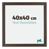 Mura MDF Photo Frame 40x40cm Oak Dark Front Size | Yourdecoration.co.uk