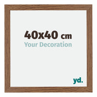 Mura MDF Photo Frame 40x40cm Oak Rustic Front Size | Yourdecoration.co.uk