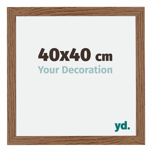 Mura MDF Photo Frame 40x40cm Oak Rustic Front Size | Yourdecoration.co.uk