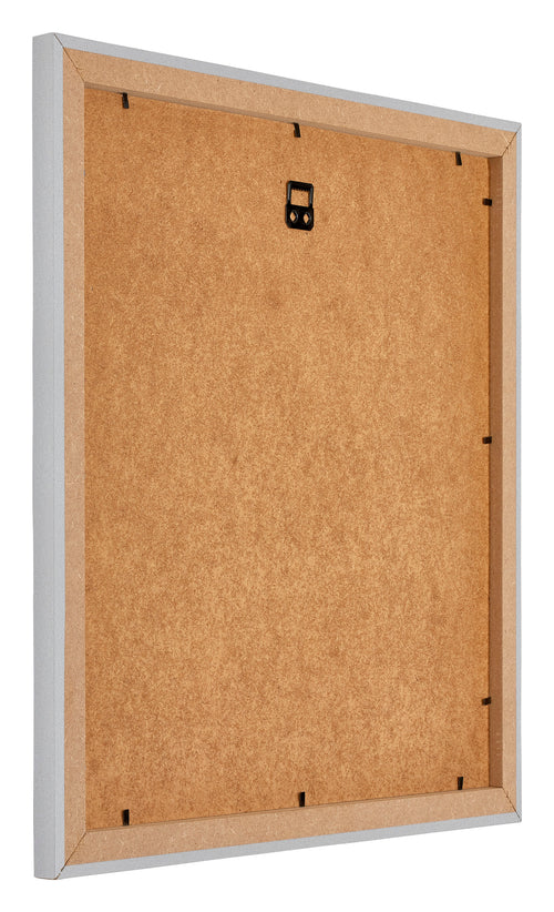 Mura MDF Photo Frame 40x40cm Silver Matte Back Oblique | Yourdecoration.co.uk