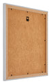 Mura MDF Photo Frame 40x40cm Silver Matte Back Oblique | Yourdecoration.co.uk