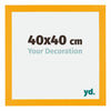 Mura MDF Photo Frame 40x40cm Yellow Front Size | Yourdecoration.co.uk