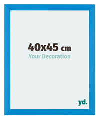 Mura MDF Photo Frame 40x45cm Bright Blue Front Size | Yourdecoration.co.uk