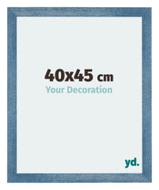 Mura MDF Photo Frame 40x45cm Bright Blue Swept Front Size | Yourdecoration.co.uk