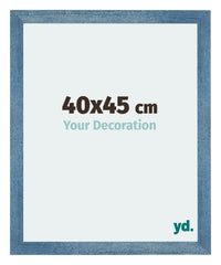 Mura MDF Photo Frame 40x45cm Bright Blue Swept Front Size | Yourdecoration.co.uk
